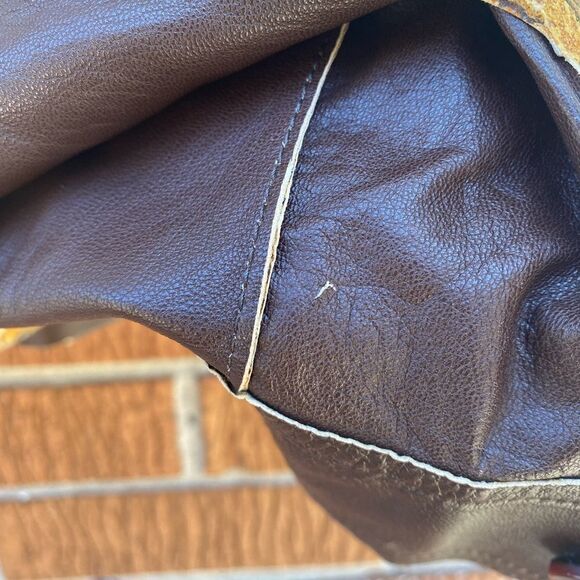 Unique reversible vintage leather shirt jacket - Picture 6 of 16